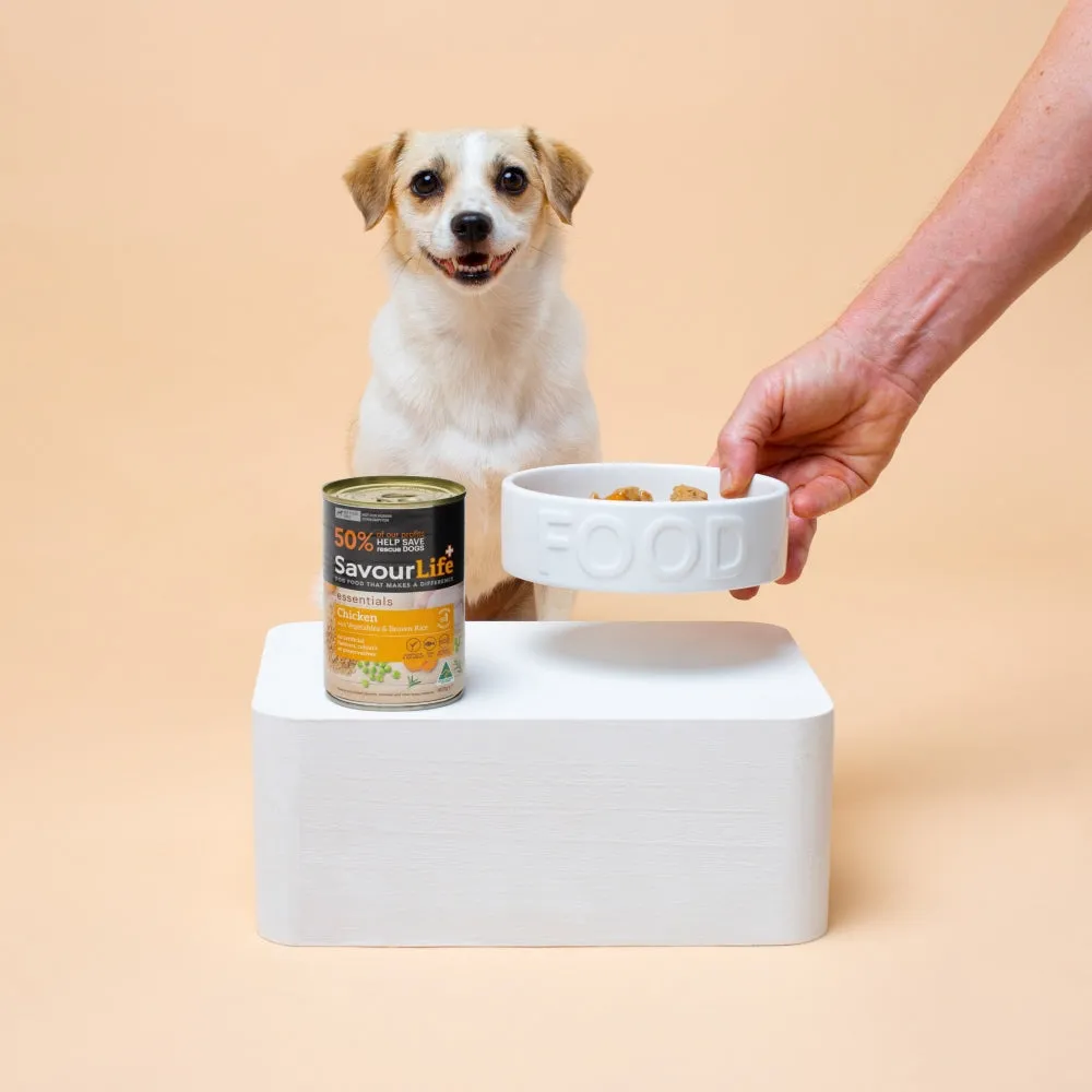 SavourLife Essentials Chicken with Vegetables & Rice Adult Dog Wet Food 400g X12