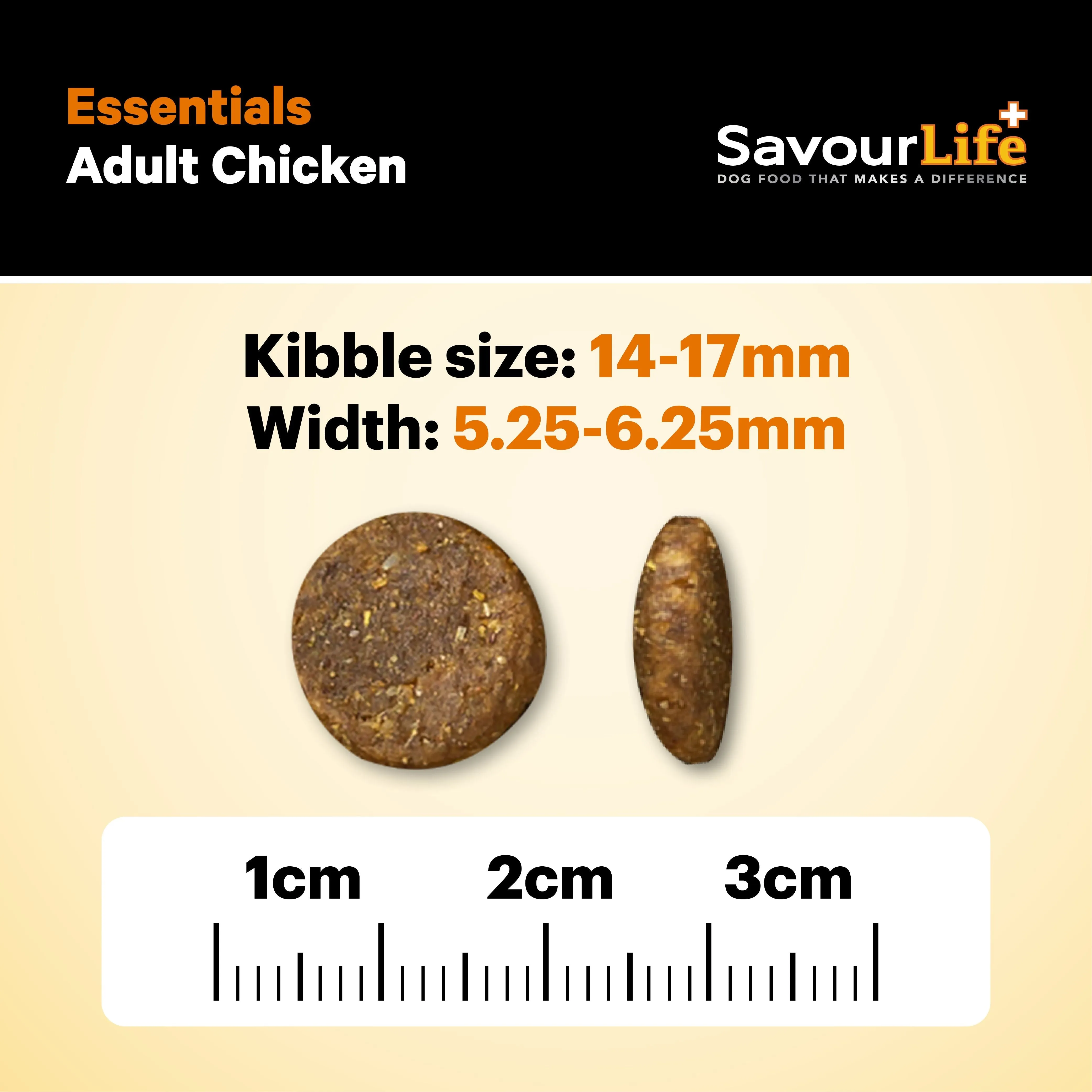 Savourlife Essentials Dry Dog Food Chicken with Veggies & Rice 3kg