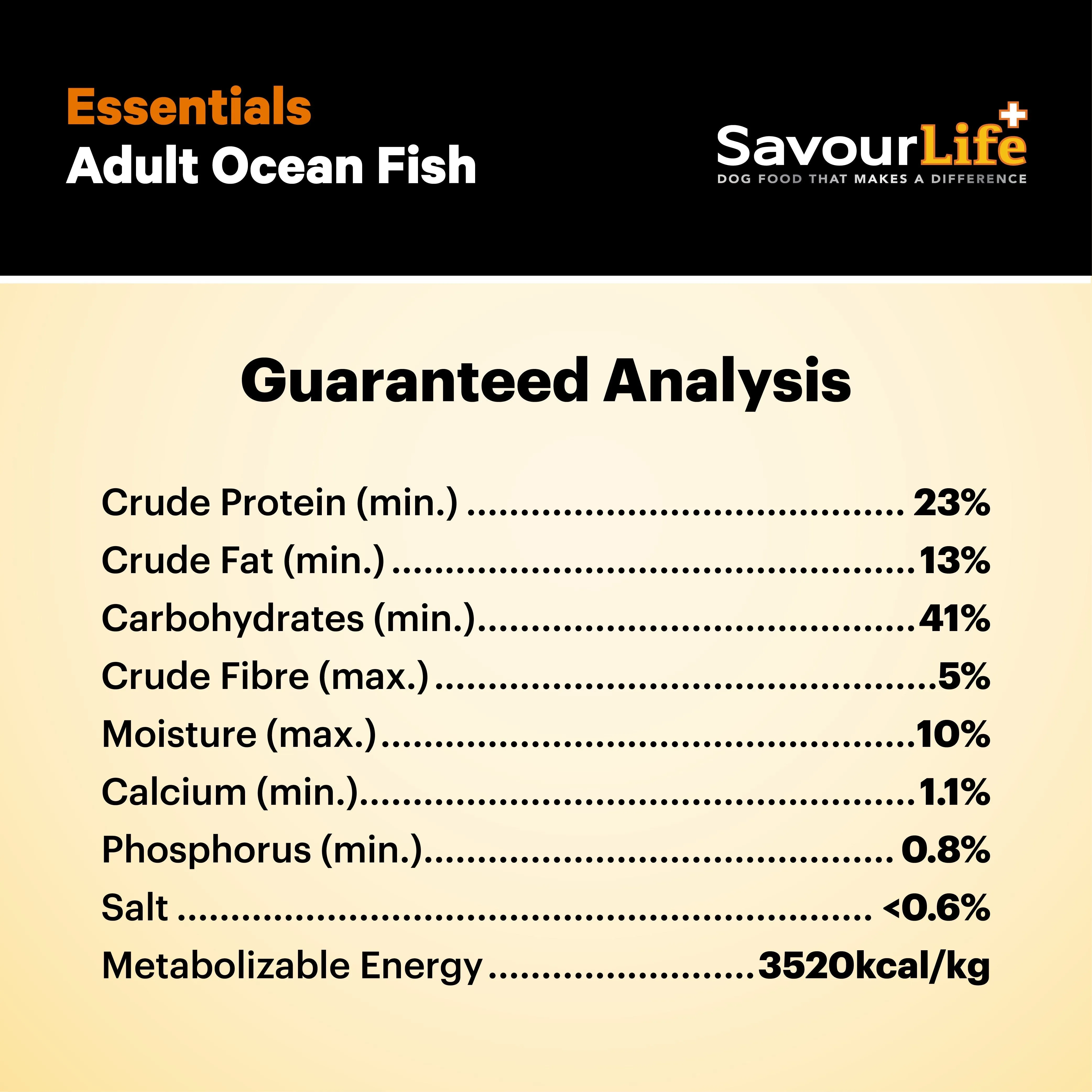 Savourlife Essentials Dry Dog Food Ocean Fish with Veggies & Rice 15kg