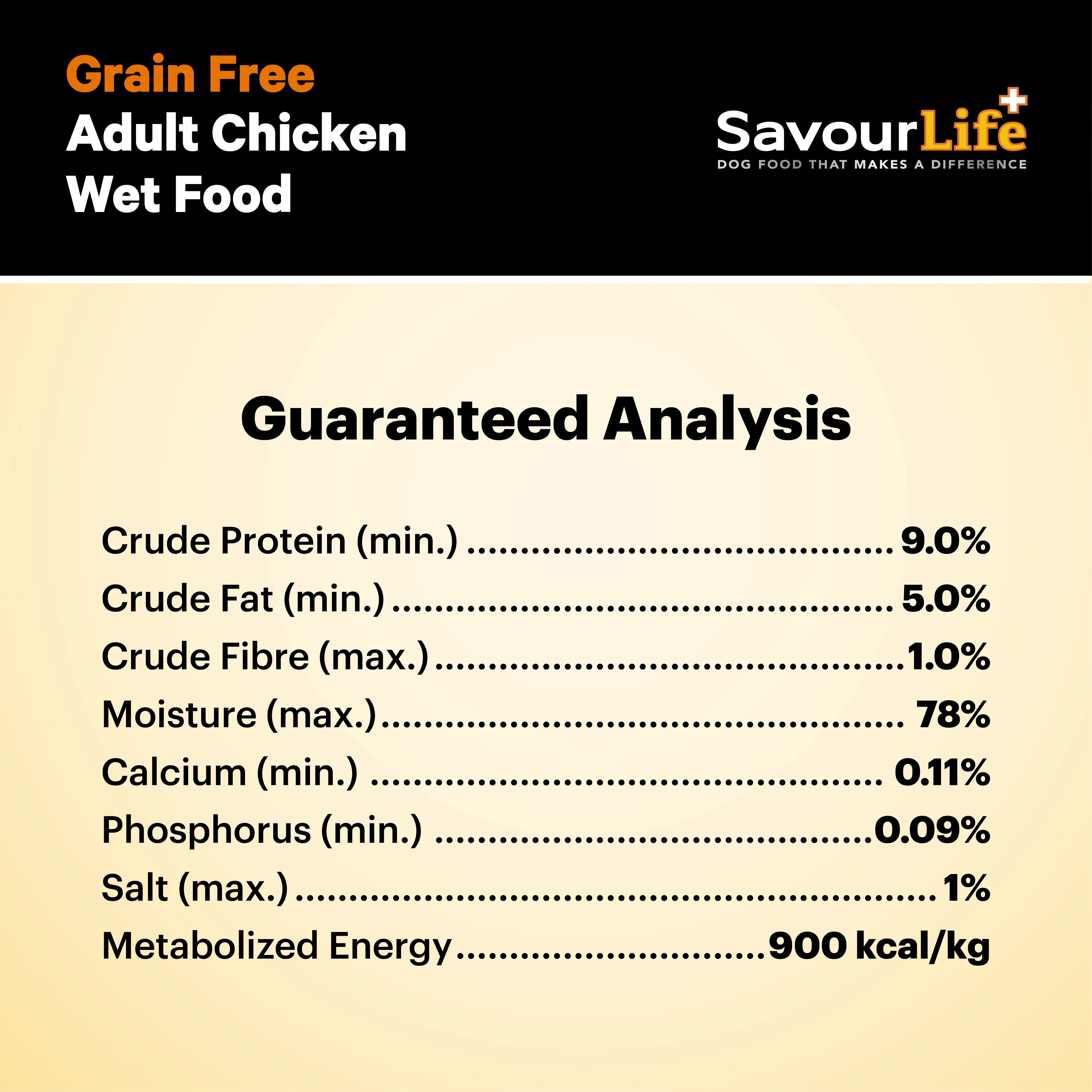 Savourlife Grain Free Chicken Adult Dog Wet Food 375g X12