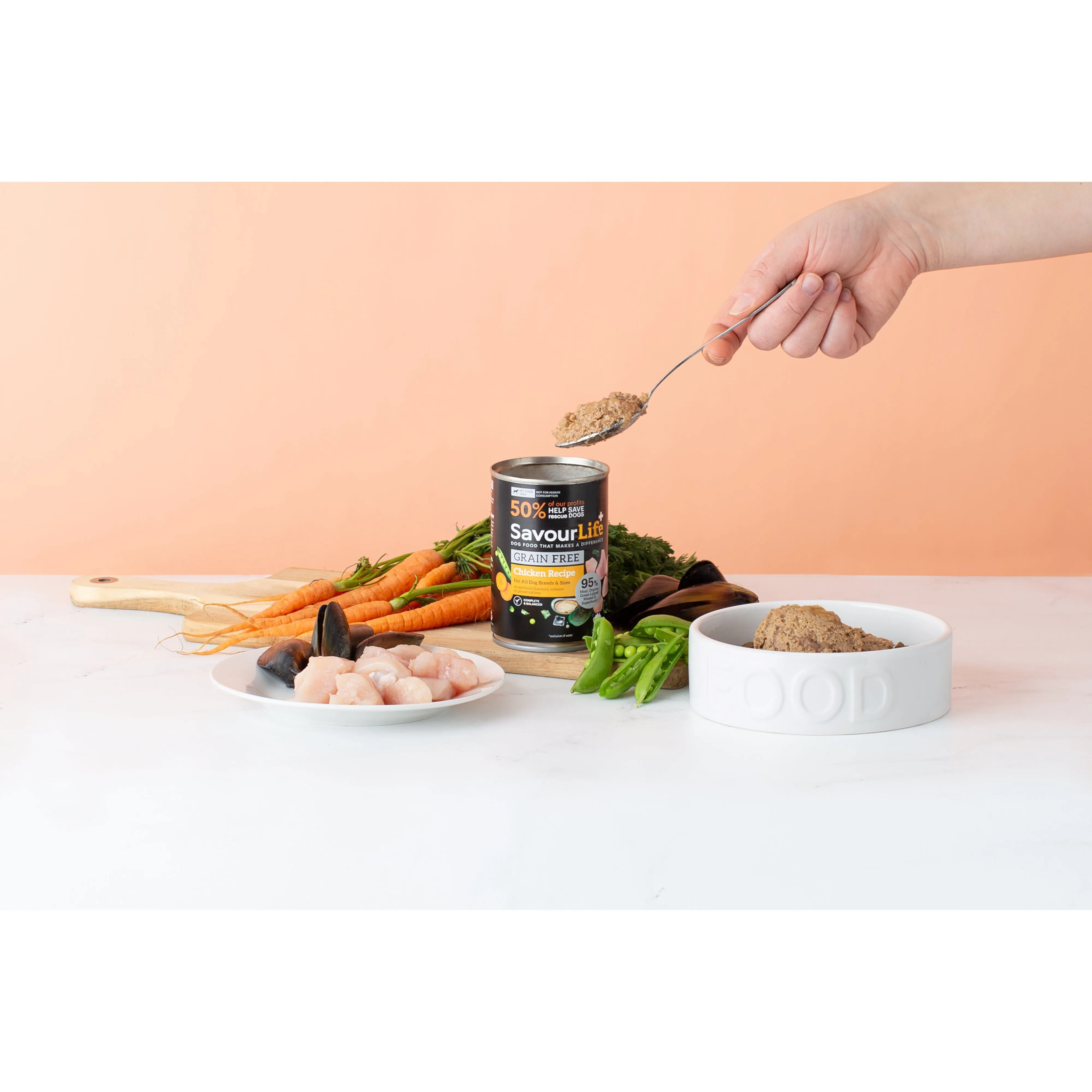 Savourlife Grain Free Chicken Adult Dog Wet Food 375g