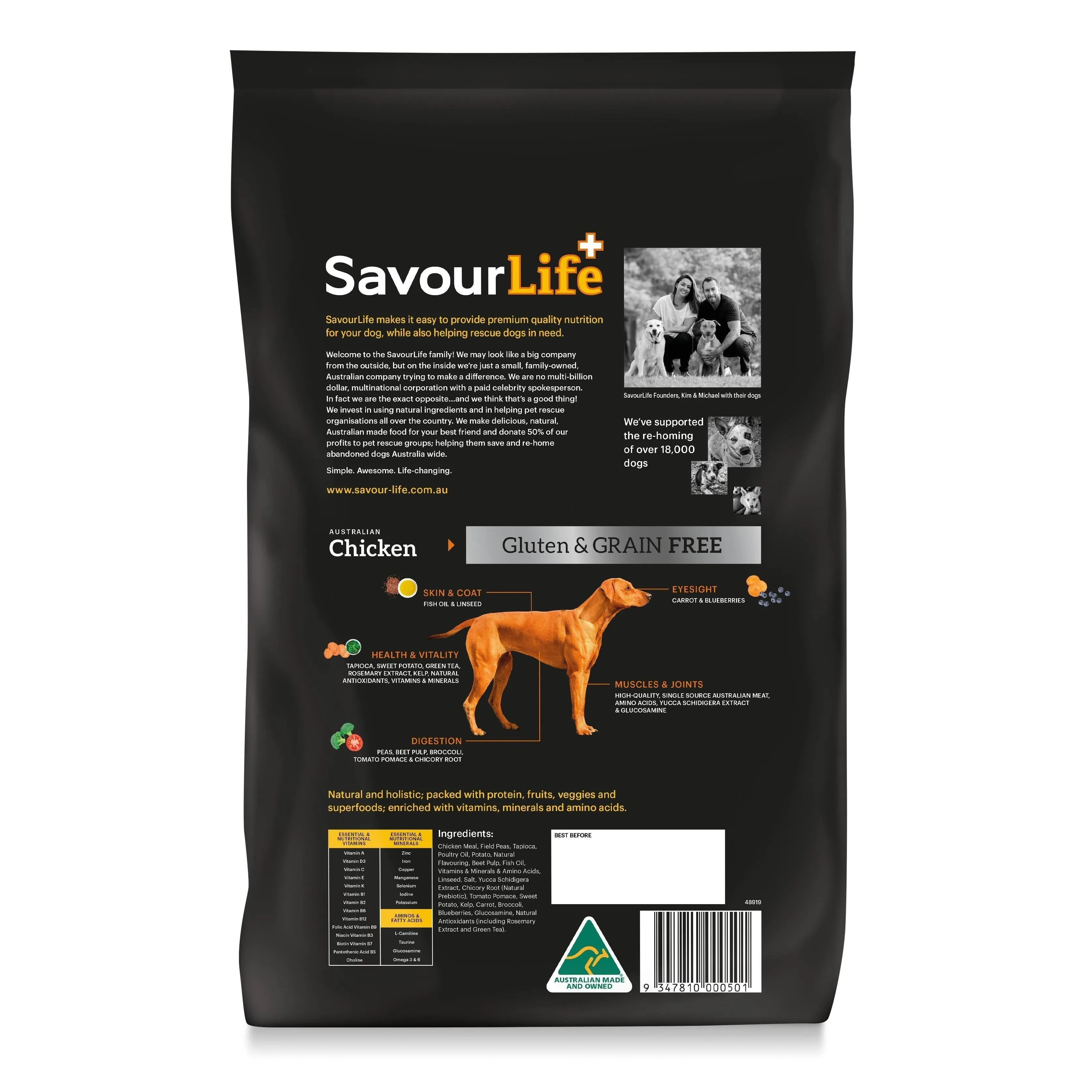 SavourLife Grain Free Dry Dog Food Chicken 2.5kg