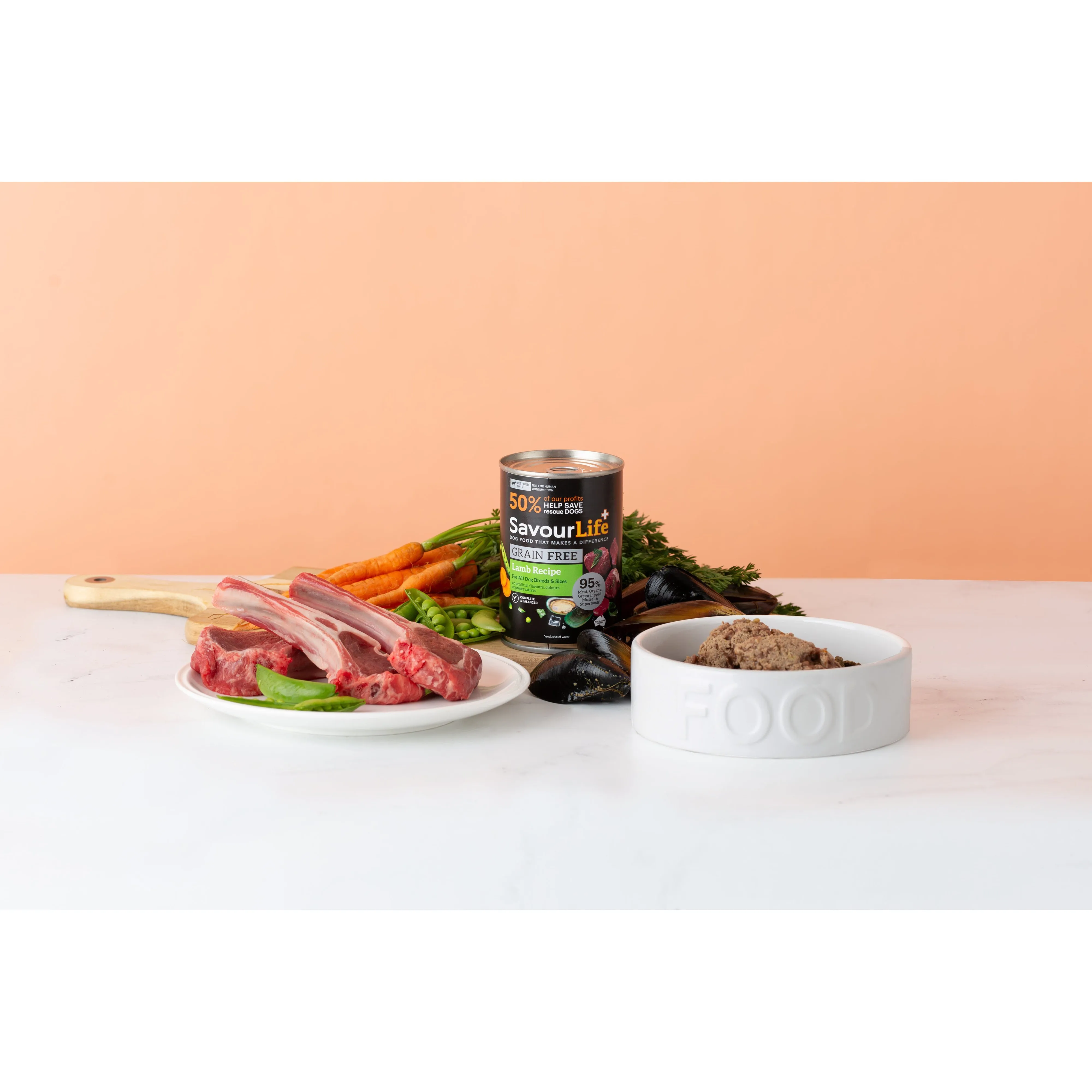 SavourLife Grain Free Lamb Adult Dog Wet Food 375g X12