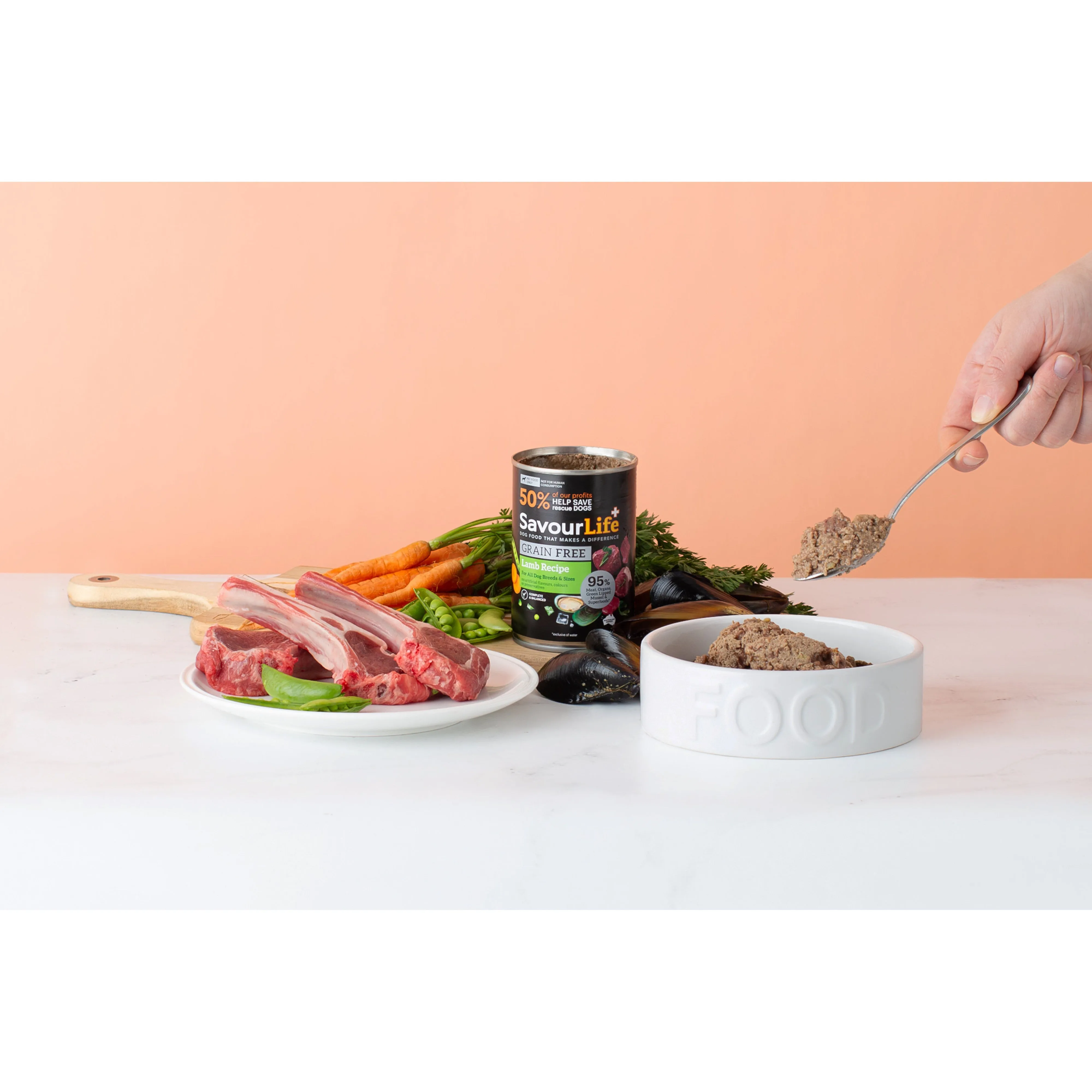 SavourLife Grain Free Lamb Adult Dog Wet Food 375g X12