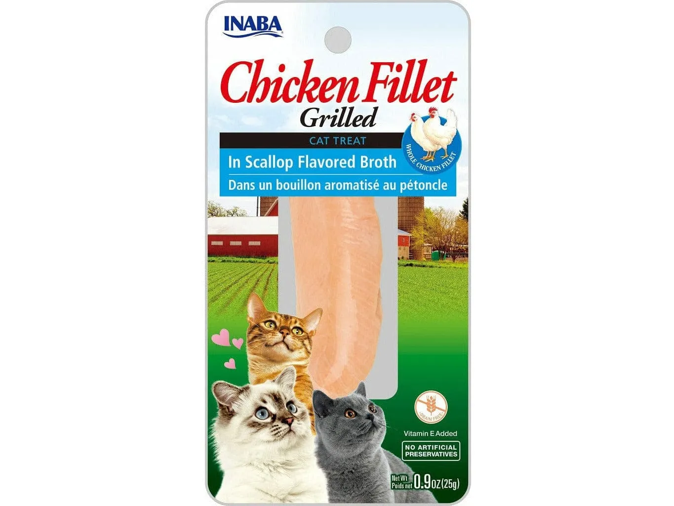 Scallop Flavored Broth (INABA Grilled Chicken Fillet)15gx6 pcs Pets Qatar
