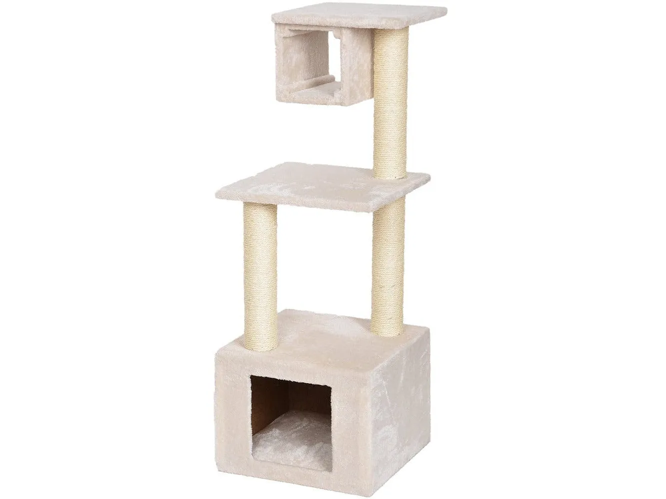 SCRATCHING POST AMAURY 38x38x101cm creme Pets Qatar