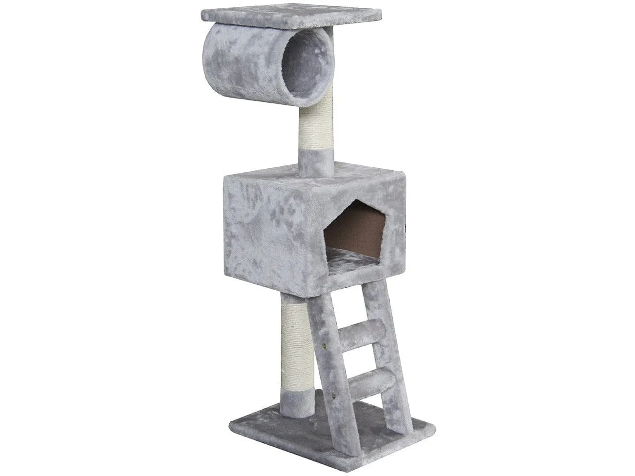 Scratching Tree Classic Cat Tree Abigail 36X30X109Cm Grey Pets Qatar