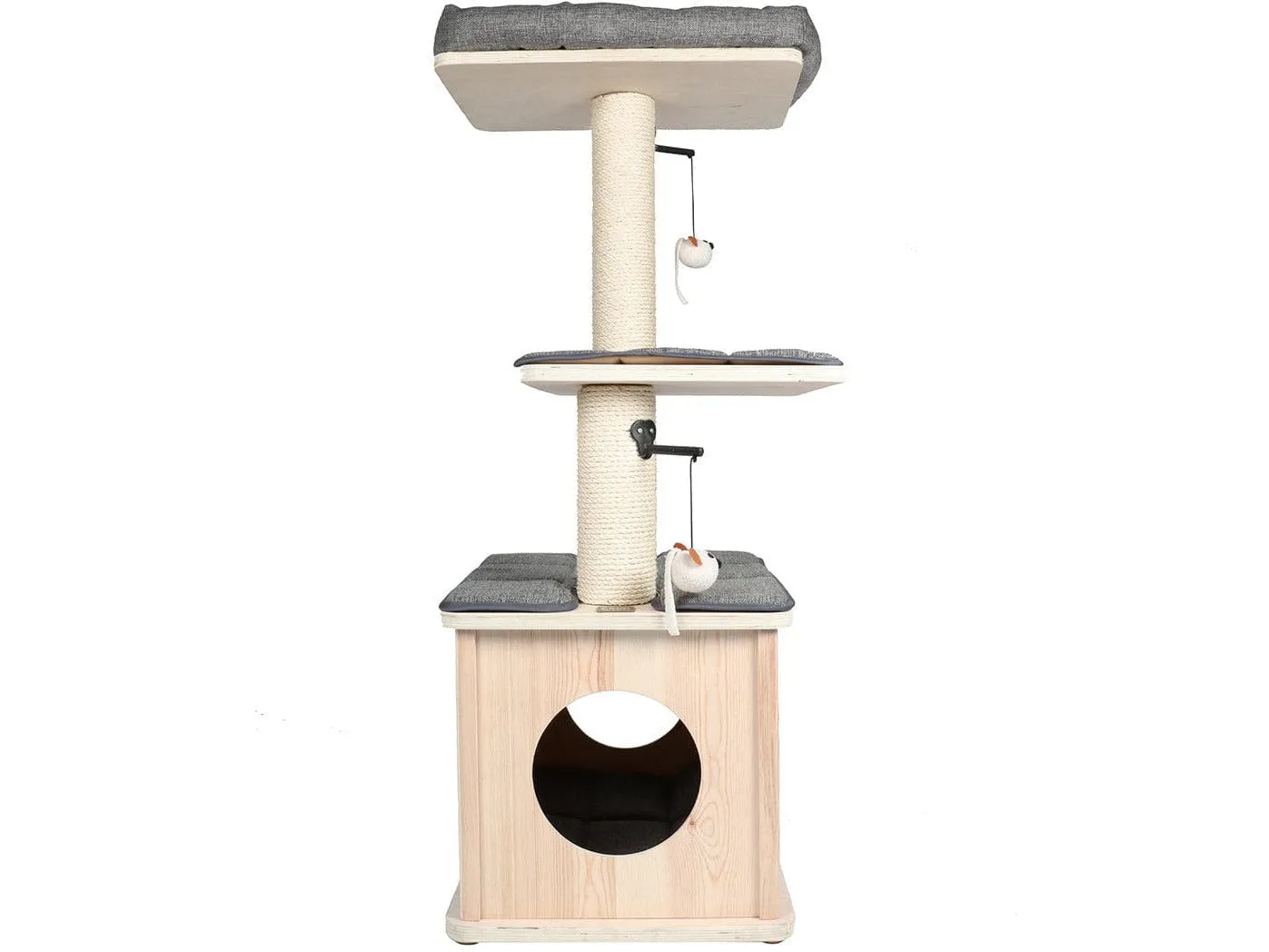 Scratching Tree Comfort Oslo 48X38X109Cm Grey Pets Qatar