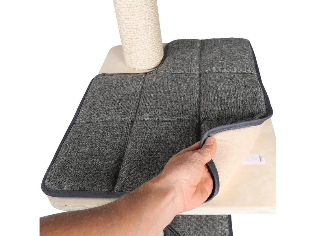 Scratching Tree Comfort Oslo 48X38X109Cm Grey Pets Qatar