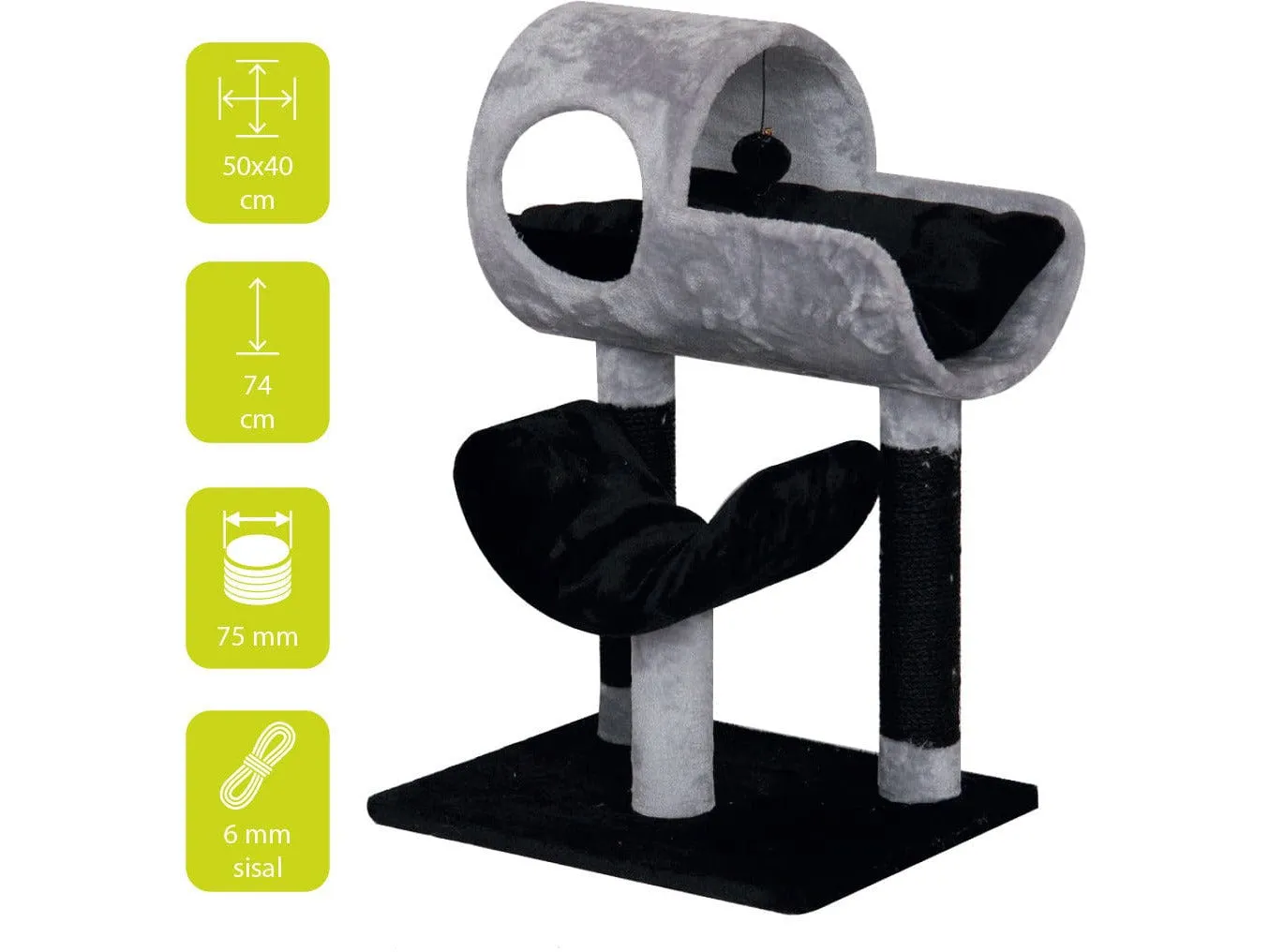 Scratching Tree Comfort Preston 50X40X74Cm Pets Qatar
