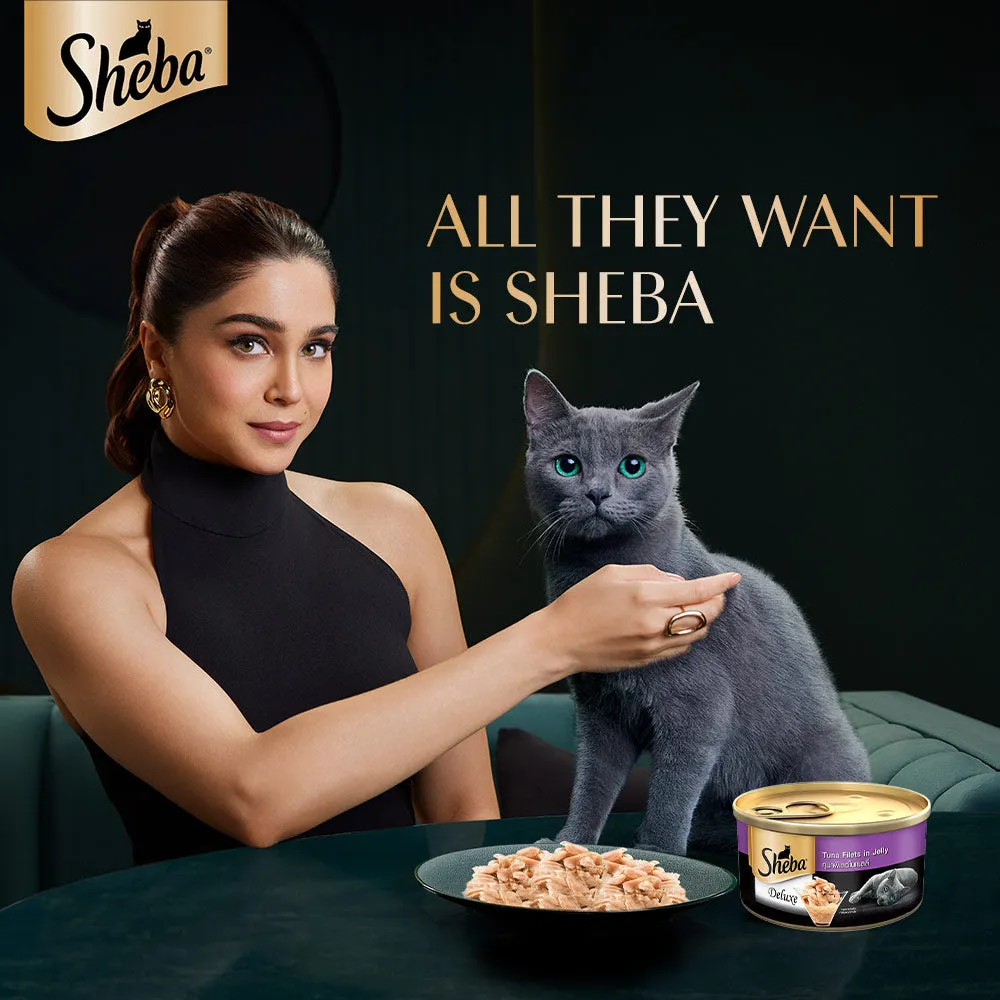 Sheba Pure Tuna Filets in Jelly Premium Cat Wet Food