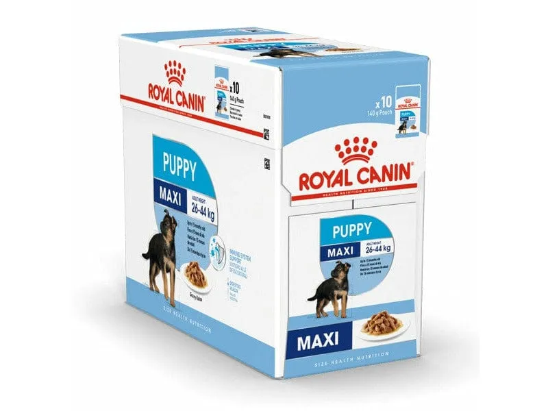 Size Health Nutrition Maxi Puppy 10X140G (Wet Food - Pouches) Pets Qatar