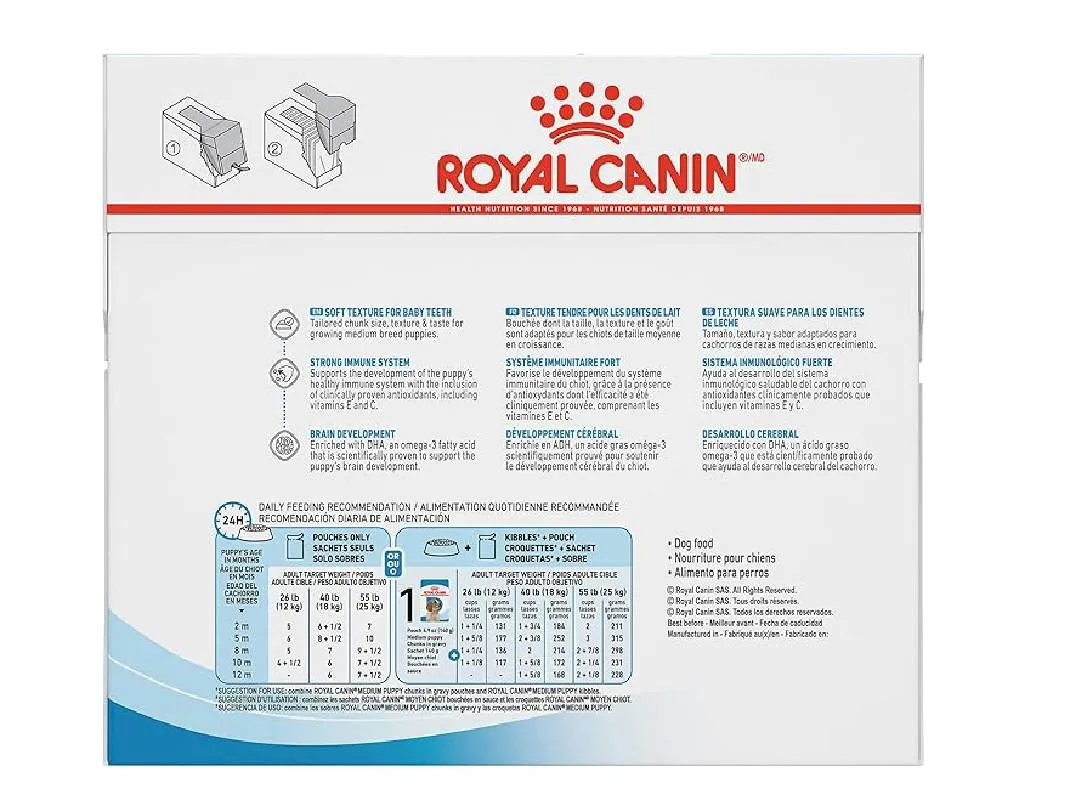 Size Health Nutrition Medium Puppy (WET FOOD - Pouches) 140G Pets Qatar