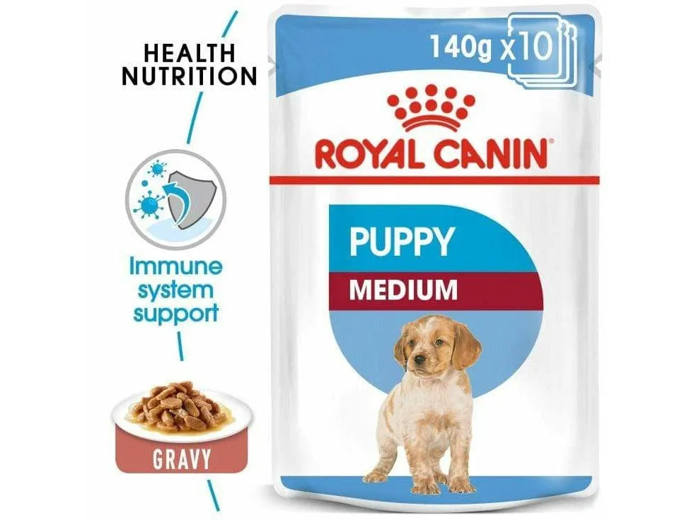 Size Health Nutrition Medium Puppy (WET FOOD - Pouches) 140G Pets Qatar