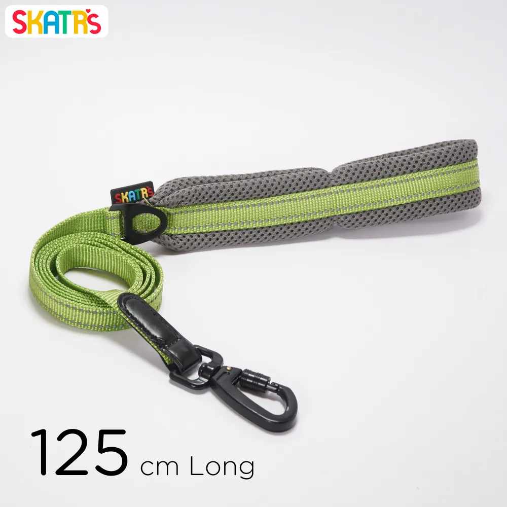 Skatrs Adventure in Style & Comfort Tropical Leash for Dogs and Cats (Green)