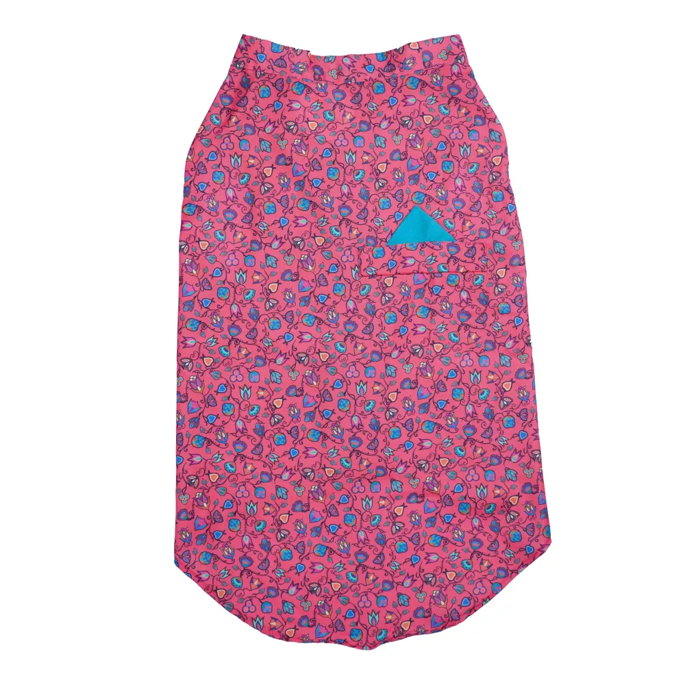 Skatrs Bold Fuchsia Printed Kurta for Dogs and Cats (Pink)