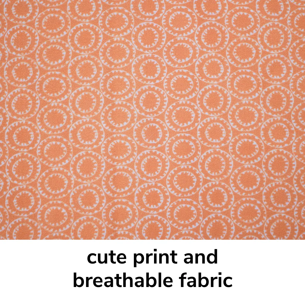 Skatrs Marigold Mandala Printed Dress for Dogs and Cats (Orange)