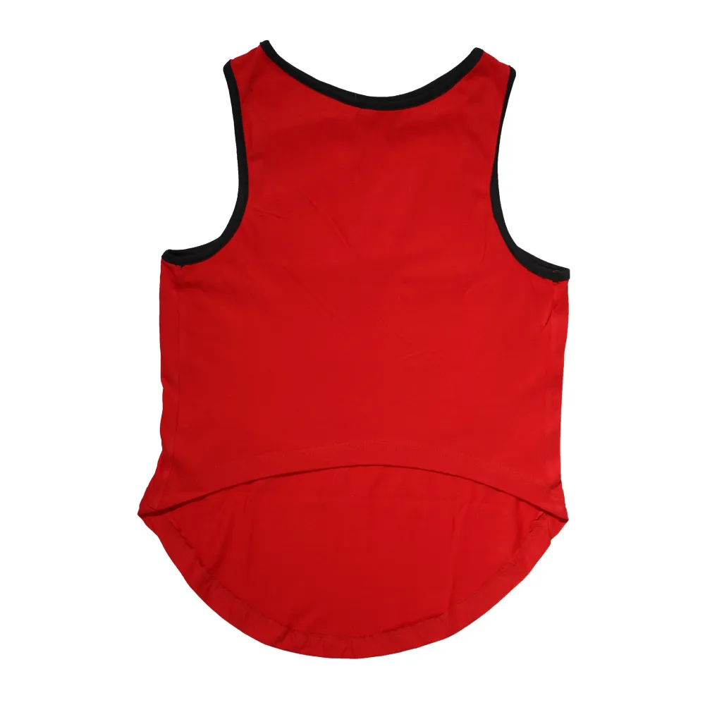 Skatrs Royal Cuddly Buddies Cricket Jersey for Dogs and Cats (Red)