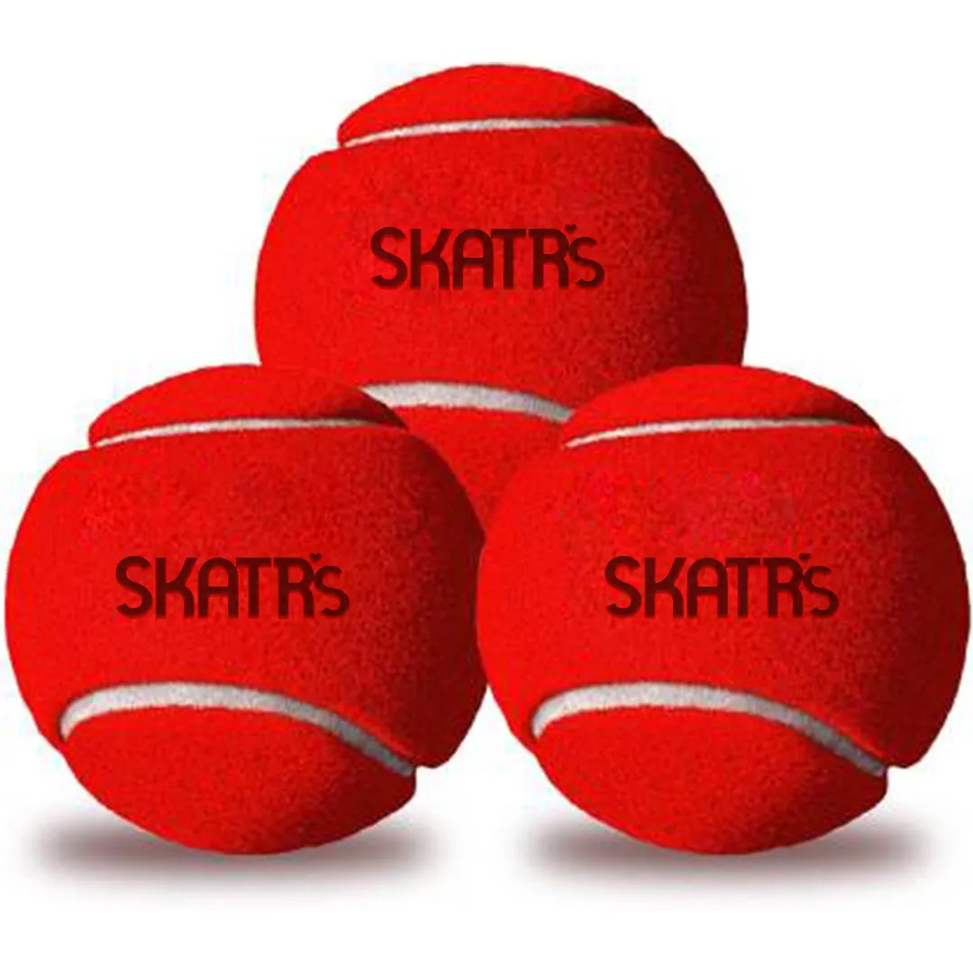 Skatrs Tennis Ball for Dogs (Red)