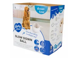 Slow down ball L - 17x16x17cm white/orange Pets Qatar
