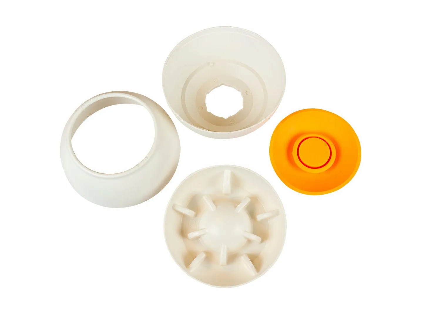 Slow down ball L - 17x16x17cm white/orange Pets Qatar