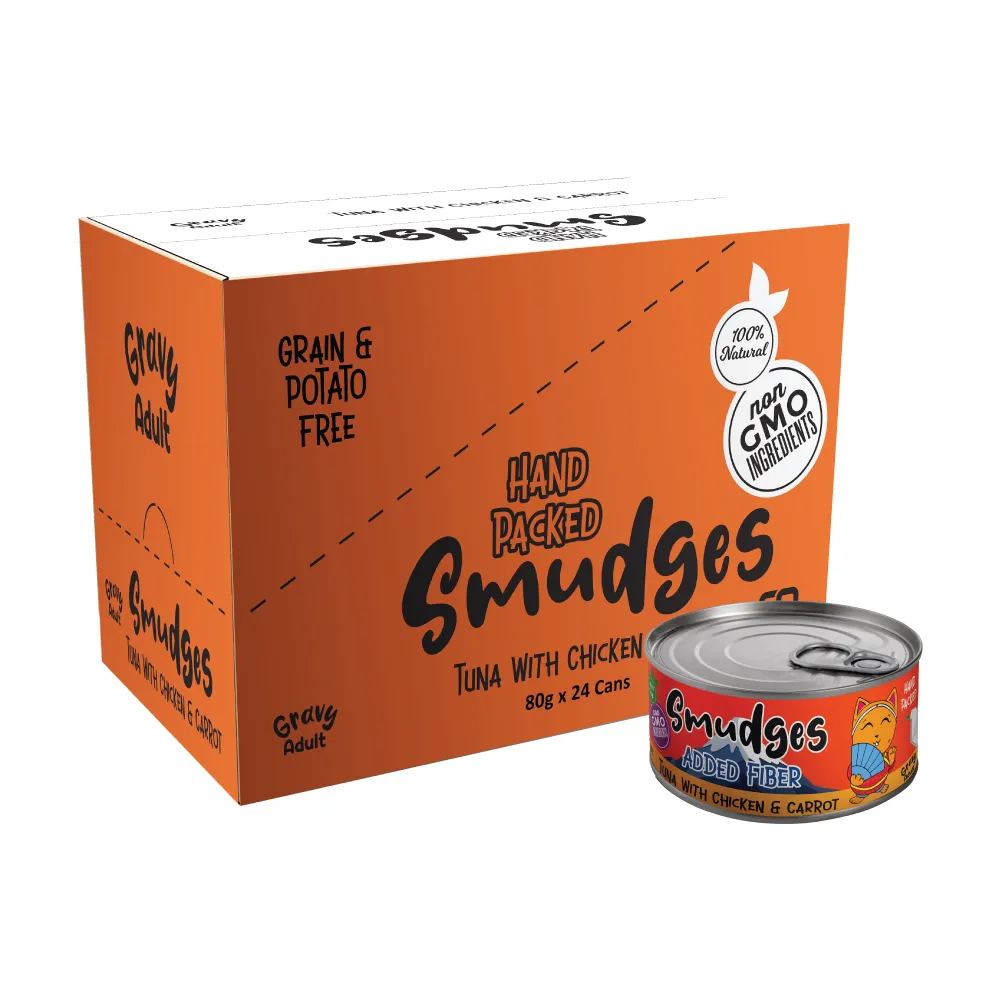 Smudges Tuna Flakes with Chicken and Carrot in Gravy Adult Cat Wet Food