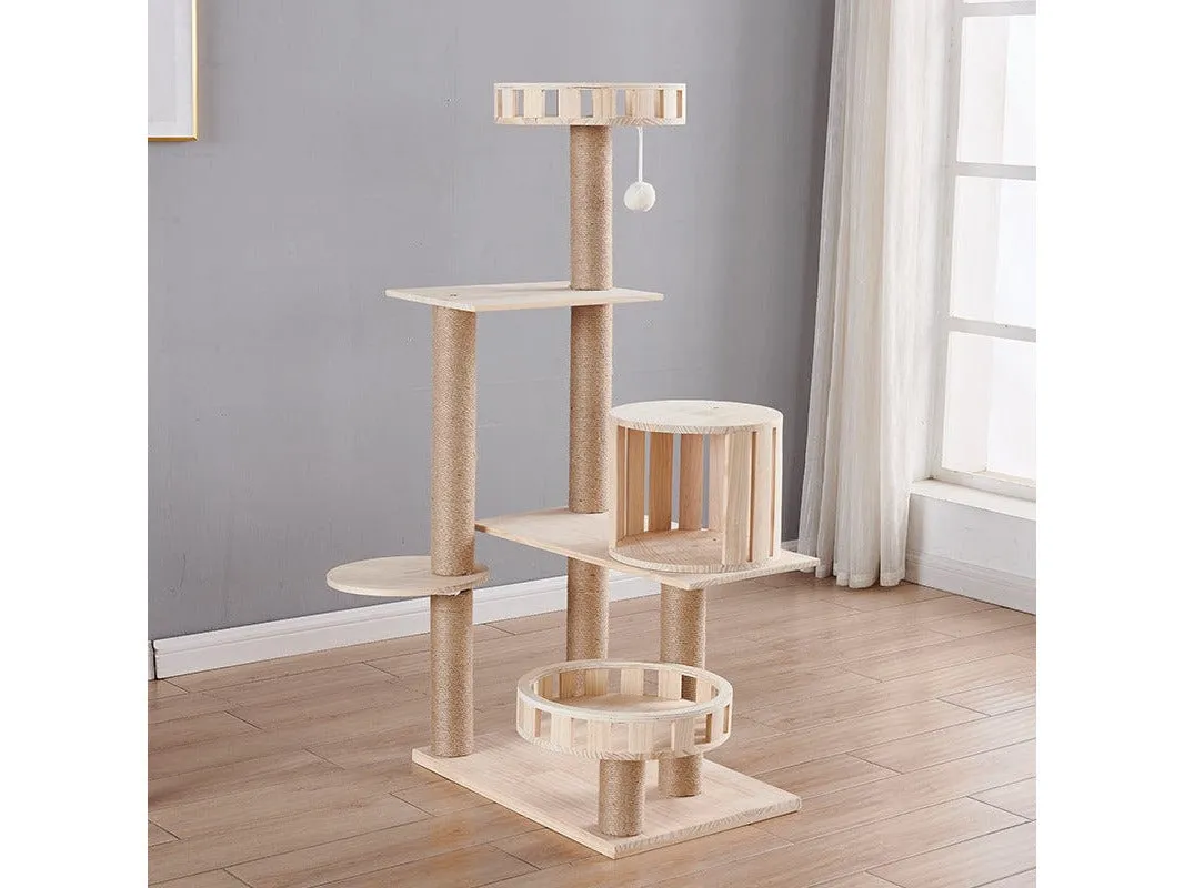 solid wood round nest flower basket 40*60*135CM Pets Qatar