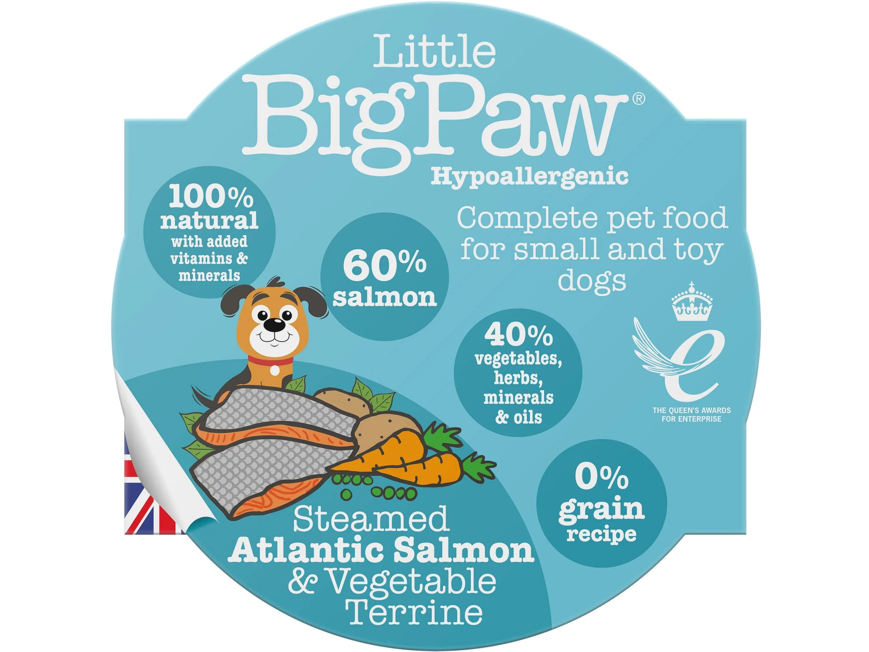 Steamed Atlantic Salmon & Vegetables 8x85 Gram /Little BigPaw Pets Qatar