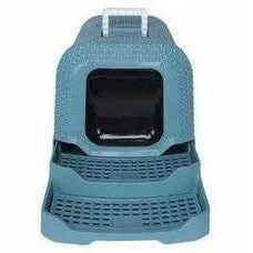 Suez Rattan Cat Litter Box Blue Pets Qatar