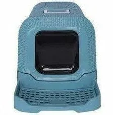 Suez Rattan Cat Litter Box Blue Pets Qatar