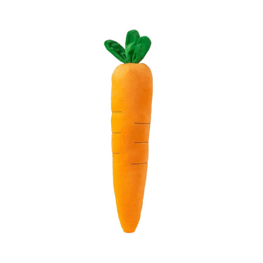 Talking Dog Club Extra Large Carrot Plush Toy for Dogs (Orange)