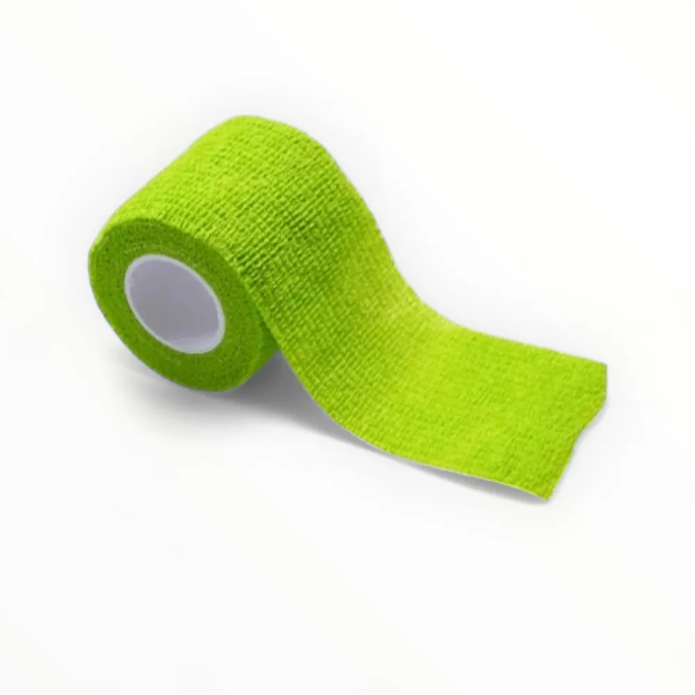 Talking Dog Club Self Adhesive Paws Wraps for Dogs (Neon Green)