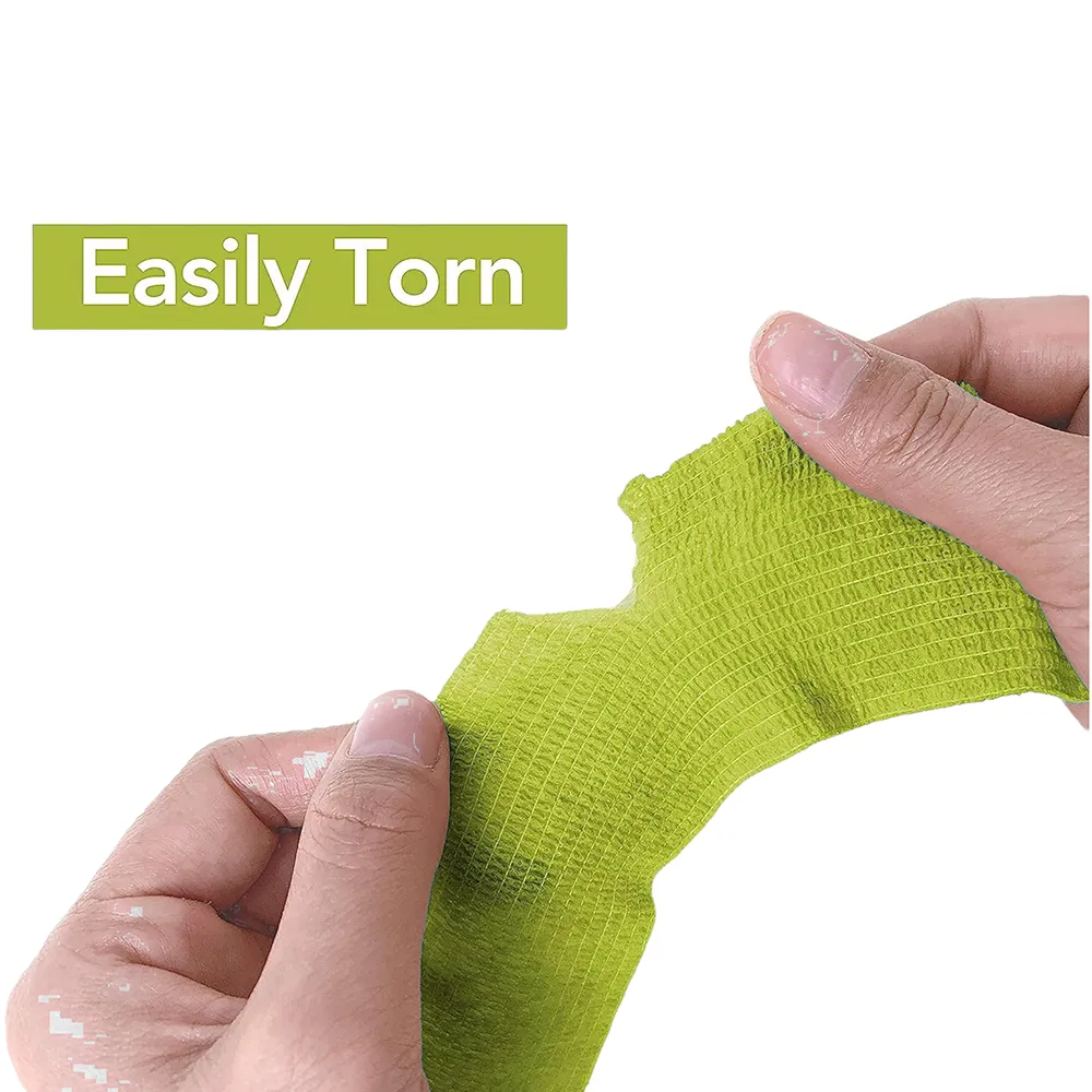 Talking Dog Club Self Adhesive Paws Wraps for Dogs (Neon Green)