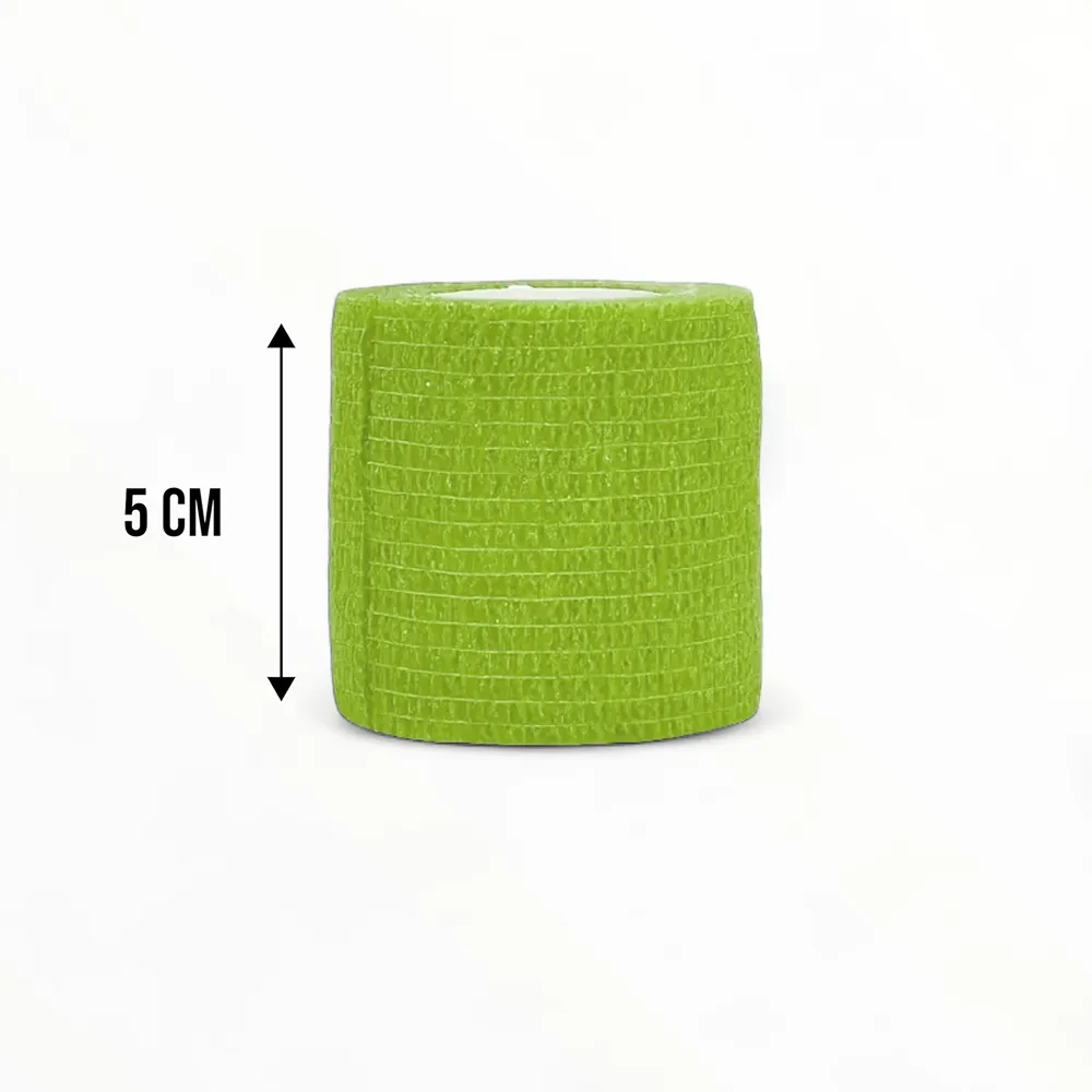 Talking Dog Club Self Adhesive Paws Wraps for Dogs (Neon Green)