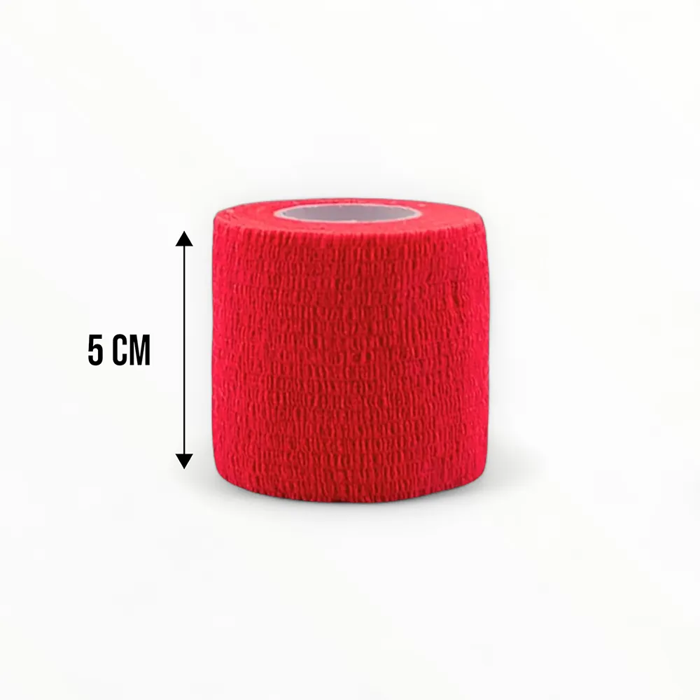 Talking Dog Club Self Adhesive Paws Wraps for Dogs (Red)