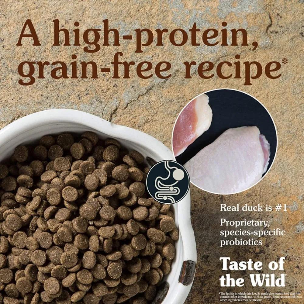 Taste of the Wild Wetlands Canine Recipe with Roasted Fowl Adult Dog Dry Food | Grain Free Formula (Limited Shelf Life)