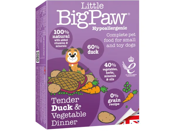 Tender Duck & Vegetable Dinner 7x150 Gram /Little BigPaw Pets Qatar