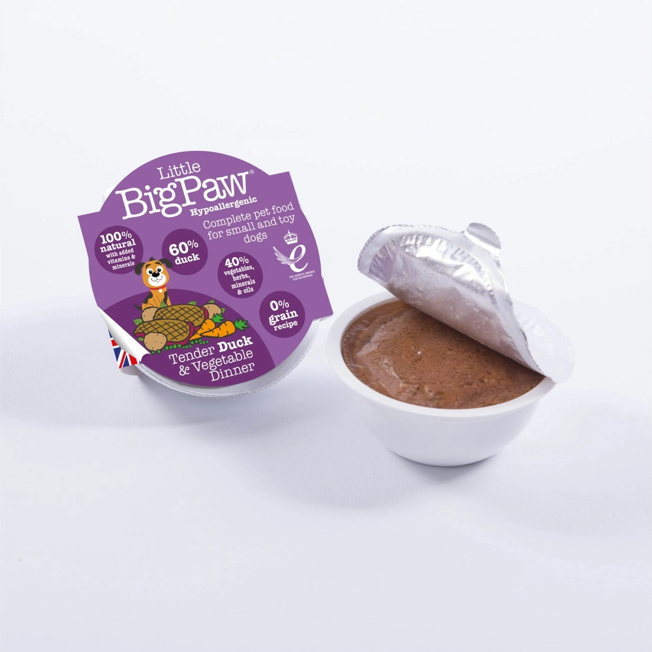 Tender Duck & Vegetable Dinner 8x85 Gram /Little BigPaw Pets Qatar