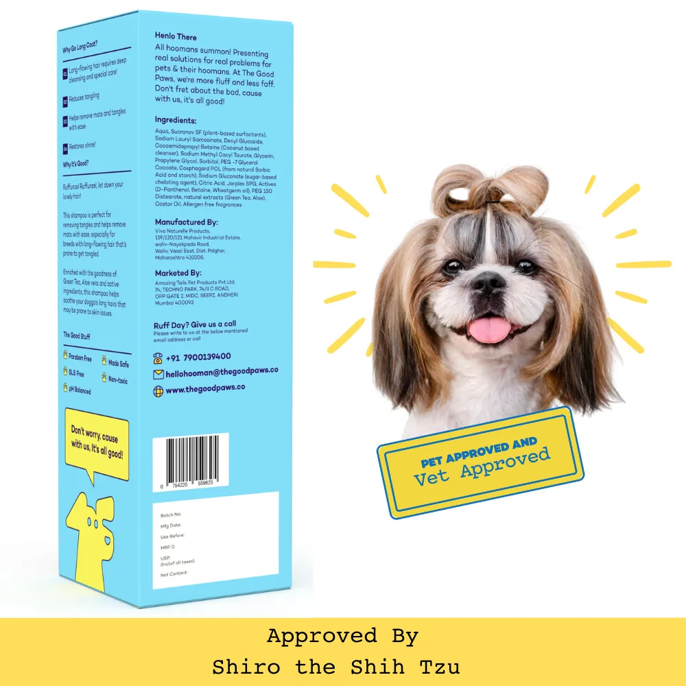 The Good Paws Ruffunzel Long Coat Shampoo for Dogs