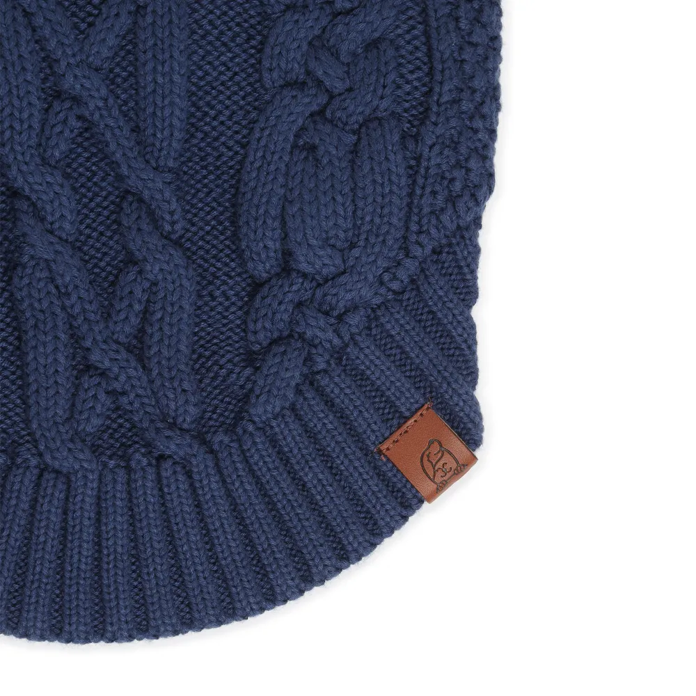 The Happy Lots Chunky Sweaters for Dogs (Dark Blue)