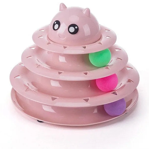Three-Layer Cat Turntable Pets Qatar