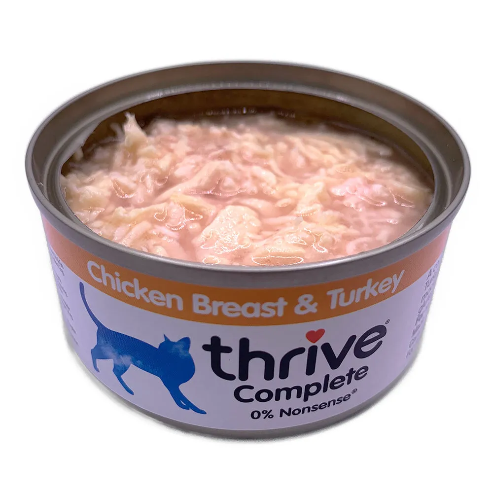 Thrive Chicken and Turkey Wet Cat Food 75g