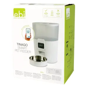 Tinago Smart Feeder 3.5L - 21x15x28cm White Pets Qatar