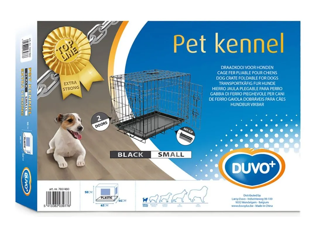 Topline Dog Crate 2 Doors Plastic Tray Pets Qatar