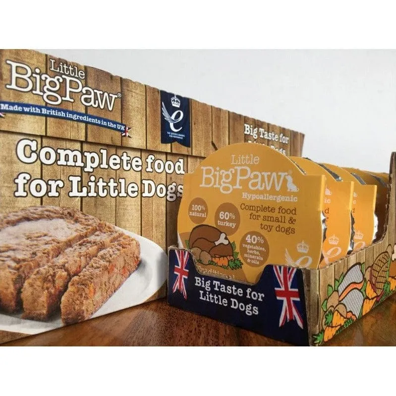 Traditional Turkey & Vegetable Dinner 8x85 Gram /Little BigPaw Pets Qatar