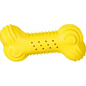Trixie Cooling Bone Natural Rubber Chew Toy for Dogs (Yellow)