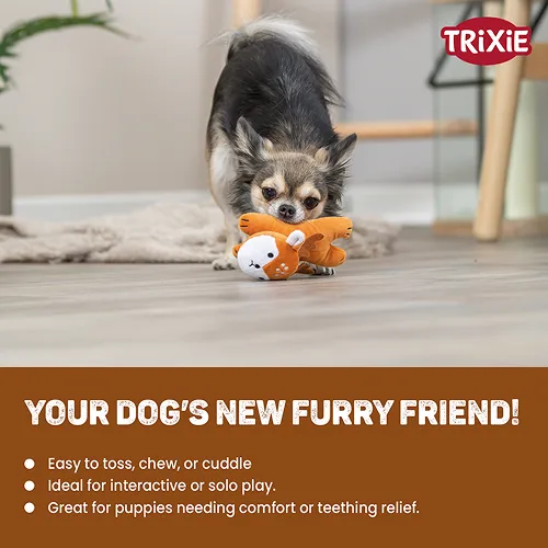 Trixie Deer Plush Toy for Dogs (Brown)