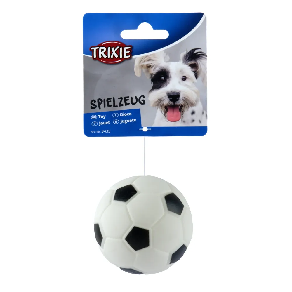 Trixie Football Viny Squeaky Chew Toy for Dogs
