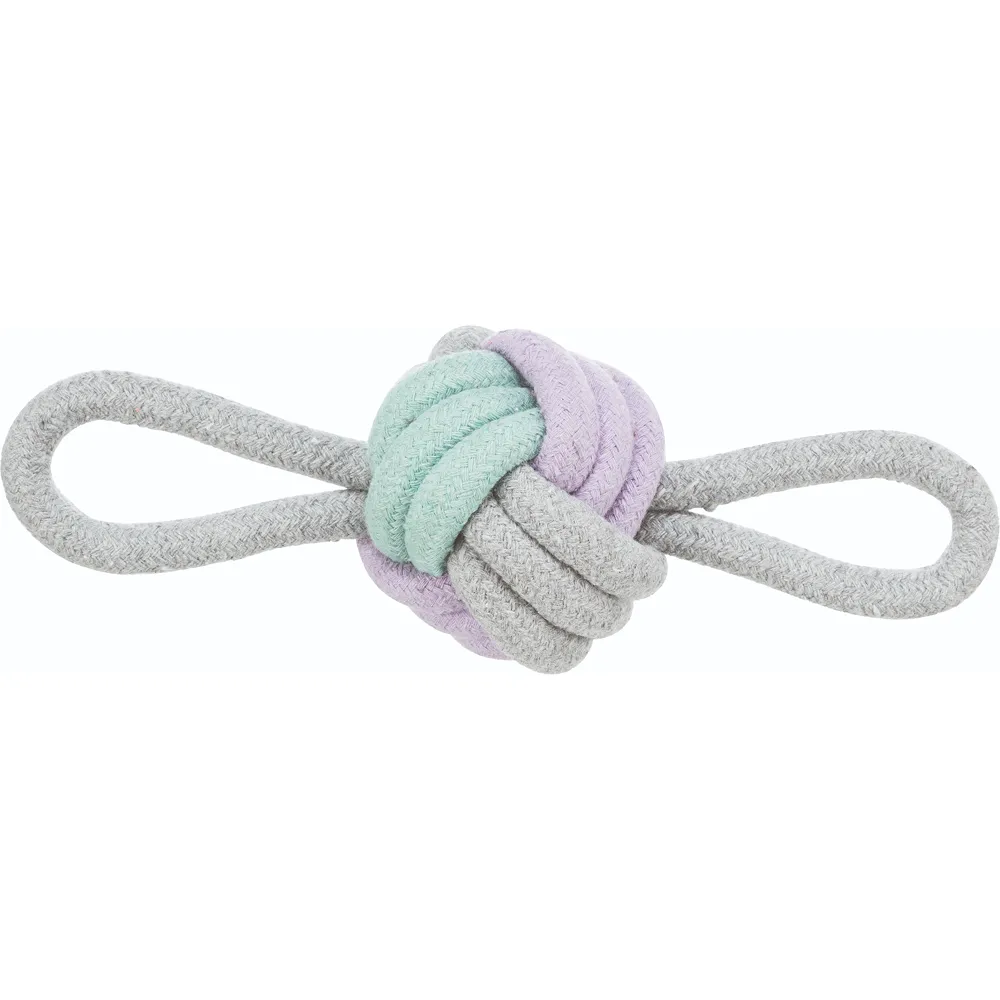 Trixie Junior Knotted Ball Rope Toy with Loops for Dogs