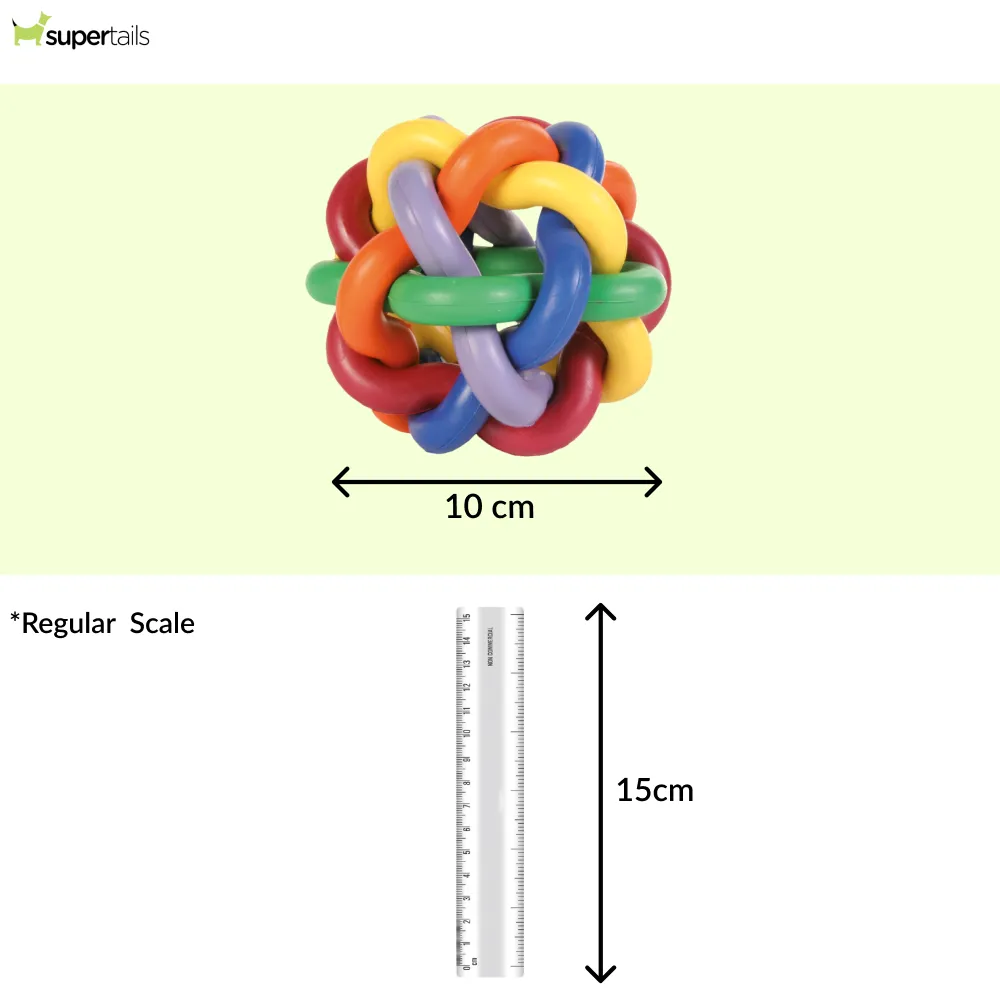 Trixie Natural Rubber Knotted Ball Chew Toy for Dogs